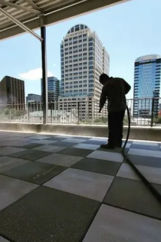 Commercial sandblasting