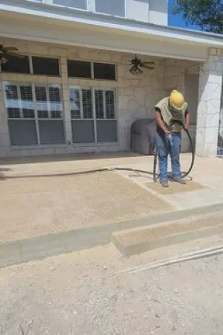 Residential sandblasting